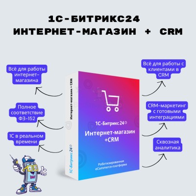 Программа для ЭВМ "1С-Битрикс24". Лицензия Интернет-магазин + CRM (12 мес.) - купить в Амангильдино